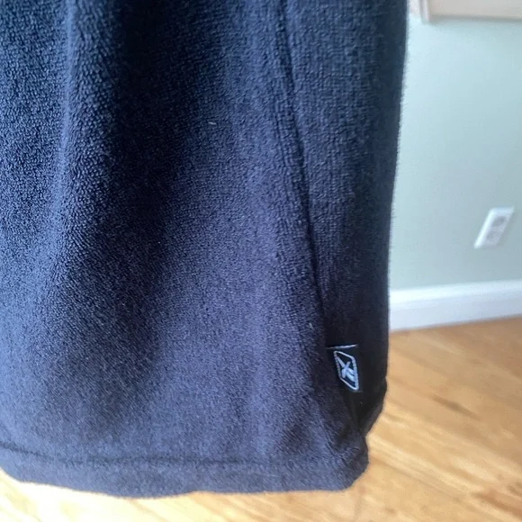 NWT VTG Reebok Black Drawstring Terry Cotton Blend Women's Shorts Size Large - Picture 3 of 9